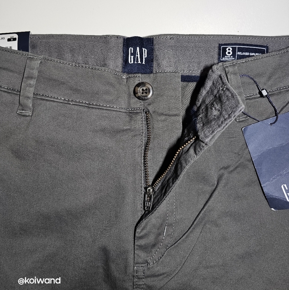 Gap Women's Relaxed Girlfriend Cuffed Twill Pant Size 8 - Picture 15 of 17